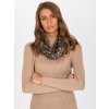 Béžový leopardí šátek (Velikost ONE SIZE)