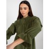 Khaki volánová boho košile