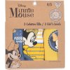 Trojbalení kalhotek Disney Minnie Mouse - modro-žlutá