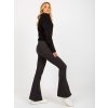 Černé dámské legíny s průstřihy