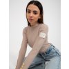 Béžové triko s dlouhým rukávem