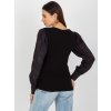 Černá halenka s ozdobnými rukávy
