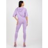 Světle fialový sportovní komplet mikiny a legín