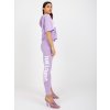 Světle fialový sportovní komplet mikiny a legín
