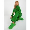 Zelený dámský komplet s mikinou