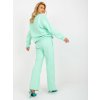 Mintový dámský komplet s mikinou