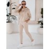 Světle béžová dámská souprava mikiny a tepláků MIGEL