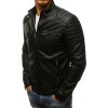 Pánská černá koženková bunda Bolan