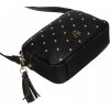 LuluCastagnette Černá crossbody kabelka s cvočky