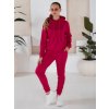 Fuchsiová dámská souprava mikiny a tepláků MIGEL