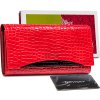 Peterson Červená krokodýlí peněženka Y066