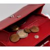 Rovicky Červená peněženka s jemným prošíváním V093