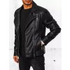 Černá pánská koženková bunda