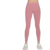 Růžové dámské legíny Skechers Go Walk High Waisted Legging