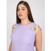 Světle fialové elegantní šaty s krajkou
