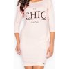Růžové šaty CHIC (Velikost XL)