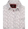 Bílá pánská košile s květinovým vzorem (Velikost M)