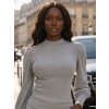 Dámská šedá halenka s balonovými rukávy