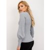Dámská šedá halenka s balonovými rukávy