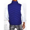 Tmavě modrá prošívaná pánská vesta (Velikost M)