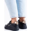 Černé dámské sneakersy na platformě Shelovet (Velikost 36)