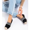 Semišové espadrilky dámské černé Vinceza (Velikost 36)