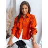 Oranžová dámská košilová bunda SILLY LILLY