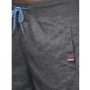 Tmavě šedé pánské teplákové šortky