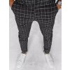Černé kárované pánské chino kalhoty