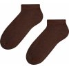 Hnědé kotníkové dámské ponožky Art. 052