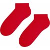 Červené kotníkové dámské ponožky Art. 052