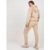 Béžová dámská souprava tepláků a mikiny s kapucí (Velikost ONE SIZE)
