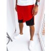Červené pánské teplákové šortky