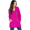 Fuchsiový kabát s krátkým zipem M405 Fuchsia