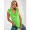 Světle zelený top bez rukávů