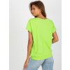 Limetkové triko s výstřihem