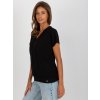 Černé triko s výstřihem (Velikost S/M)