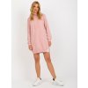 Světle růžové mikinové šaty