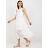 Bílé krajkové midi šaty