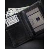 Rovicky Černá pánská kožená peněženka L169