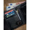 Rovicky Černá kožená pánská peněženka L175
