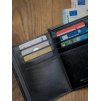 Rovicky Černá kožená pánská peněženka L175