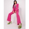 Tmavě růžový komplet kalhot a saka (Velikost 2XL)