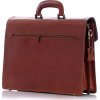 Pánská hnědá kožená aktovka MARTINO