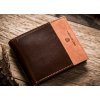 Peterson hnědá kožená peněženka W029