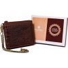 Peterson Peterson Hnědá pánská kožená peněženka s řetízkem W066
