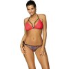 Korálové bikiny se cvočky Amy Shock Red