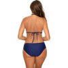 Tmavě modré bikiny s pruhovaným spodkem Saba (Velikost 36)