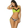 Zelené bikiny s pruhovaným spodkem Andrea Beat