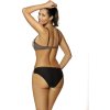 Tmavě béžové bikiny s černými lemy Charlotte Dark Taupe
